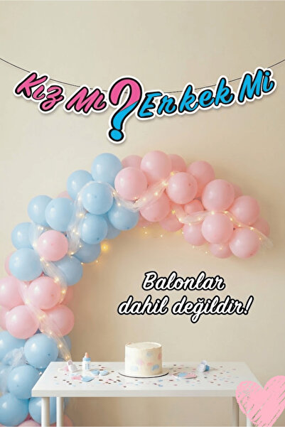 Bunloon Written Gender Party Banner Decoration: Is She or He?