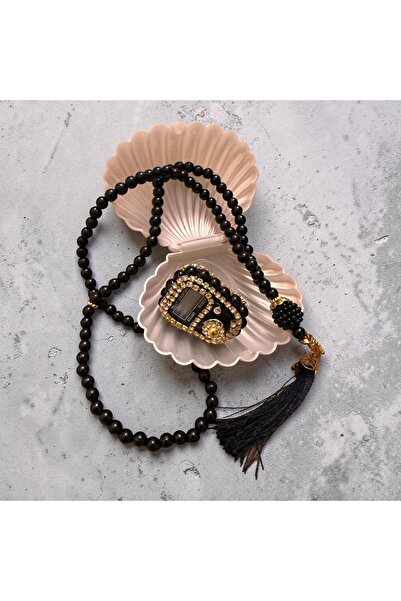 Kara Art Taşlı Zikirmatik Ve Tesbih Seti Hediyelik Mevlüt Kuran Umre ve Hac H...