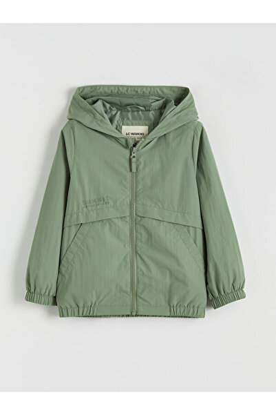 LC Waikiki Rmz Gi̇yi̇m Farkiyla Hooded Boy's Raincoat
