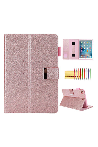 Other iPad Mini 6 2021 Wallet Case - Glitter, Leather , Sleep-Wake, Cards - Pink
