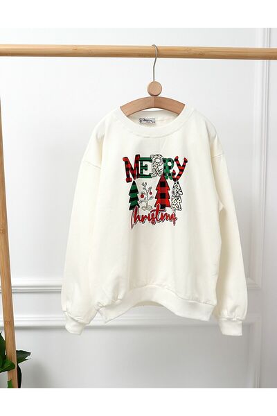 MiniKids Merry Christmas white plush blouse 158 (12-13 years)