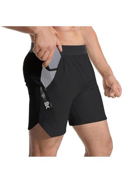 Other BROKIG Men's Sports Shorts - Running, Fitness, Breathable Material - Bl...