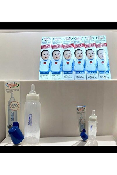 JML 6 Plastic Baby Bottles 125ml with Silicone Teat 6/set