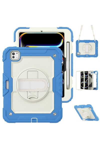 Other Husă iPad Pro 11 și iPad Air 4/5 - Blindată, Suport Rotativ, Curea Umăr...