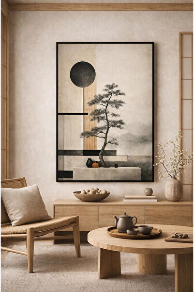 lawhat A design inspired by contemporary Japanese art, combining profound sim...