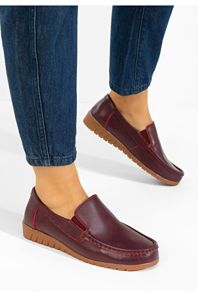 B T Shoes Women's Leather loafers Panoma dark brown