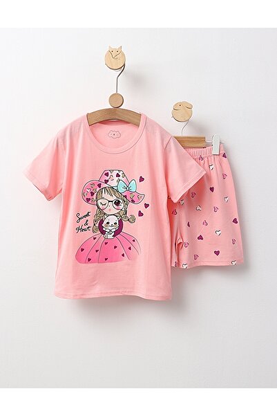 MiniKids Pijama MS, Sweet Girl, cu roz-deschis 134 (8-9 ani)