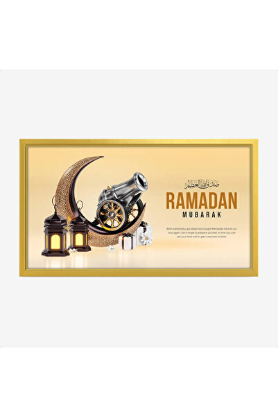 Tajridhome Ramadan Canvas Painting - Elegant Spiritual Home Decor - Luxurious...