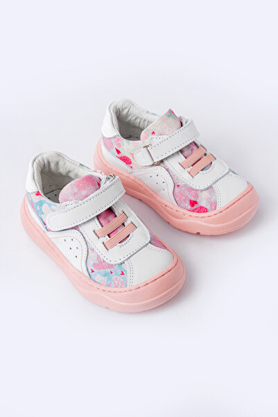 lina step Pantofi pentru bebeluși pentru fete, din piele naturală, cu talpă o...