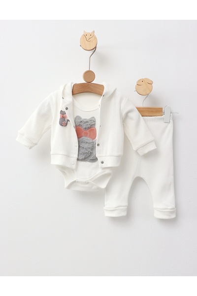 MiniKids Kitty Costume with Bow, white 74 (6-9 months)