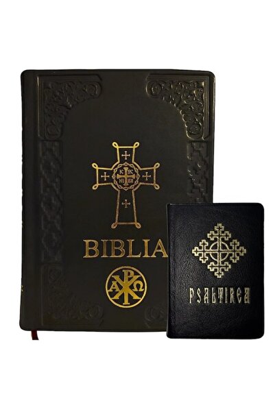 Lightstorew Orthodox Bible - Large Size, Leather Cover, Black + GIFT Psalter ...