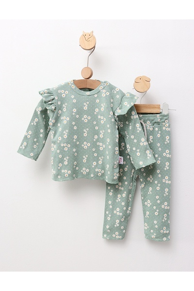 MiniKids Chamomile Flower Costume, light green 92(18-24 months)