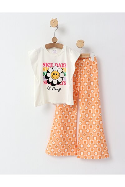 MiniKids Σετ NICE DAY για κορίτσια πορτοκαλί 134 (8-9 ετών)