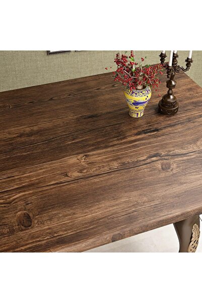 Other Self-Adhesive Wallpaper Furniture Film - Dark Wood Vinyl, Waterproof, P...