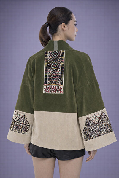 Nulivez Ethnic Pattern Embroidery Detailed Jacket – Oversized Comfortable Cut...