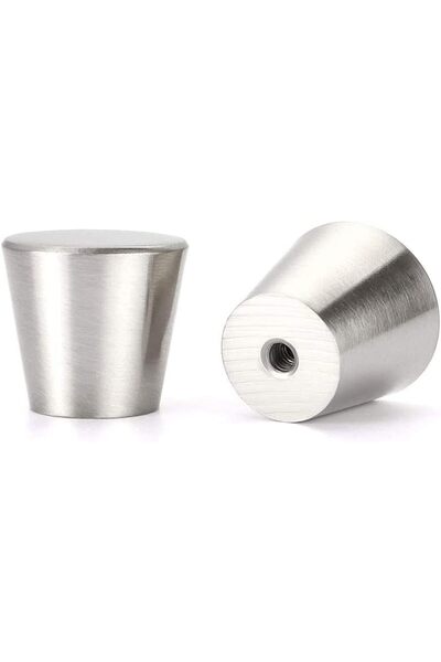 Goldenwarm Butoni Mobilier - Set 15 Bucăți, Aliaj Aluminiu, Argintiu Periat, ...