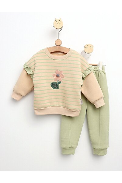 MiniKids Costumas vatuit O Floricica model verde 116 (5-6 ani)