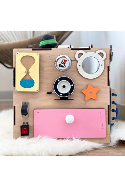 PETIT-ATELlER مكعب الأنشطة الخشبي من بيتيت أتيليه، لوحة أنشطة حسية مونتيسوري ...