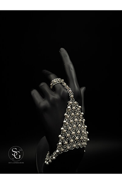 Store Telkari İşlemeli Geleneksel Şahmeran 925 Ayar Gümüş