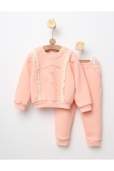 MiniKids Compleu Pletty Girl model corai 110 (4-5 ani)