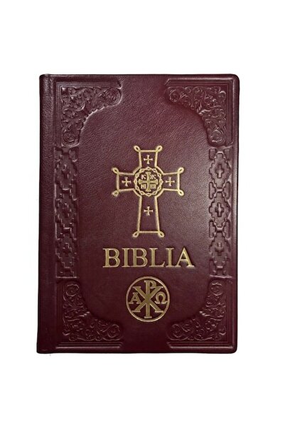 Lightstorew Orthodox Bible – Large Size, Leather Cover, Burgundy
