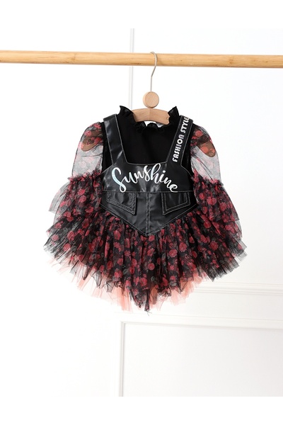 MiniKids Set SunShine rochita si bluzita cu corai 110 (4-5 ani)