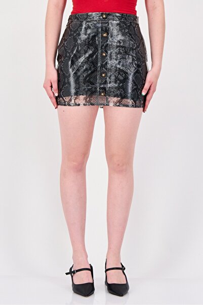 Missguided Women Animal Print Mini Skirt, Multicolor