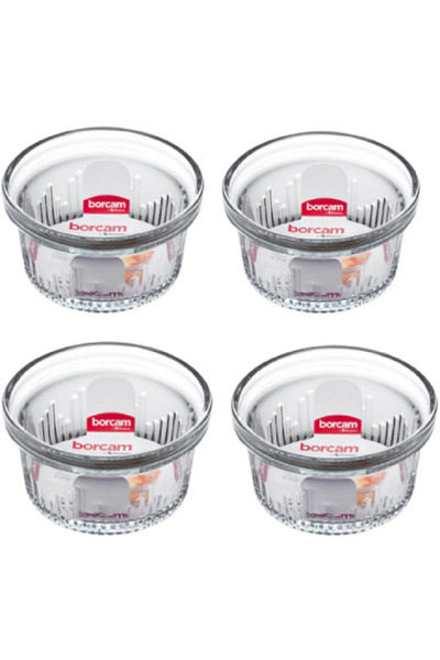 Paşabahçe 4 lü Borcam Isıya Dayanıklı Mini Boy Fırın Kasesi ,Sufle, Kek, 285 ...