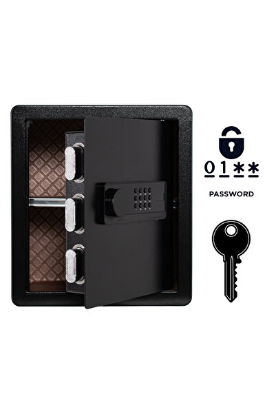 Other Armored Home Safe - Electronic Lock and Key, Q235 Steel, 40x36x30 cm, B...