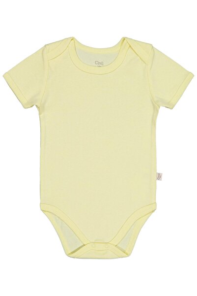 Civil Baby Badi cu mânecă scurtă, de culoare uni, cu închidere cu capse, pent...