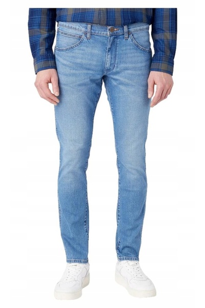 WRANGLER Blugi bărbătești, Wrangler, bumbac, lungime normală, fermoar, 5 buzu...