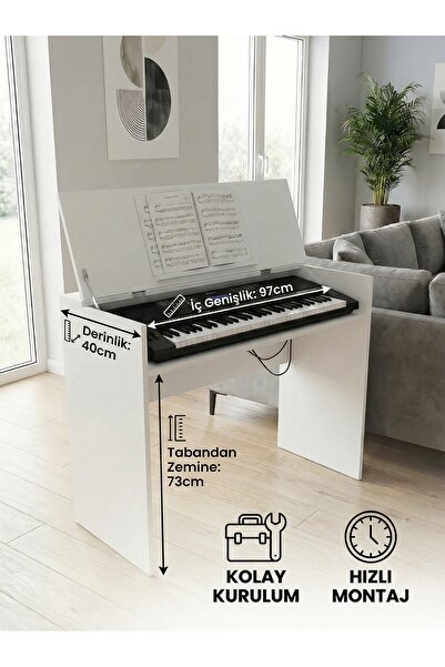 montavo est 1993 PS98 PS68 NEM 3100 Kapaklı Notalık Tuş Hassasiyetli Org Ahşa...