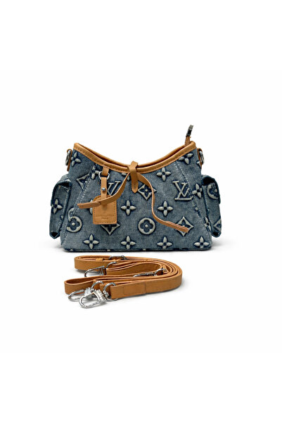 Evo Women's denim Bag with luxurious leather details