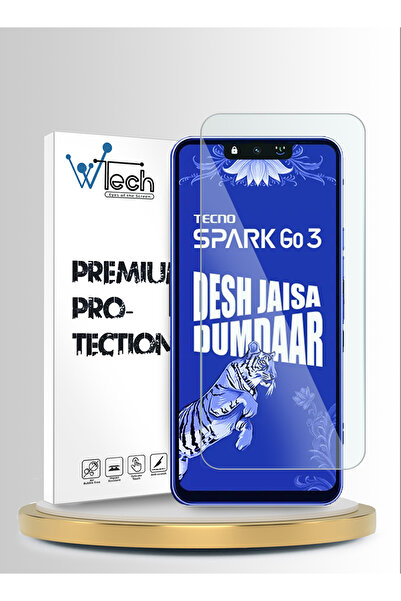 Wtech Tecno Spark Go 3 4G 2026 Premium Series 9H Tempered Glass Clear