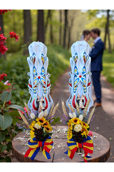 LumanariRegale Traditional carved wedding candles