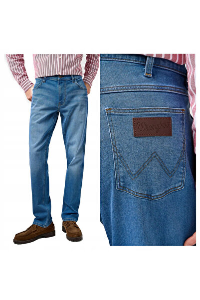 WRANGLER Blugi bărbătești, Wrangler, Greensboro, lungime normală, bumbac, fer...