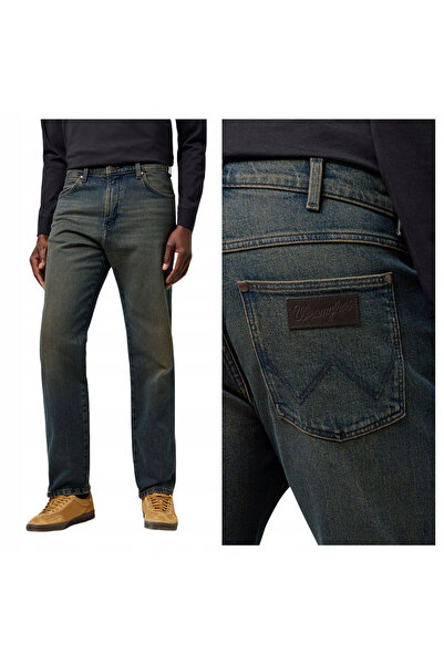 WRANGLER Blugi bărbătești, Wrangler, bumbac, lungime normală, fermoar, 5 buzu...