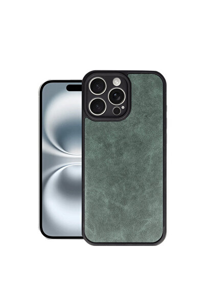 cepmoda iPhone 16 Pro Max Compatible Leather Look Phone Case Shock Absorbing ...