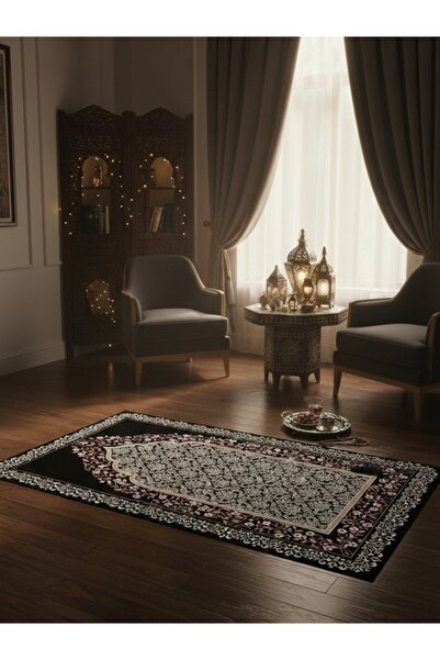 Pammuks 6mm Kalın Kaymaz Tabanlı Seccade – 4mm Süngerli, Yıkanabilir Konforlu...