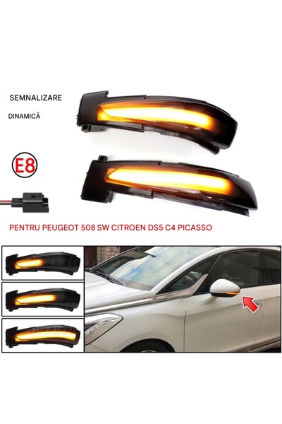 CerCip Semnalizari dinamice oglinda PEUGEOT 508, CITROEN C4 Picasso, DS5, C4 ...