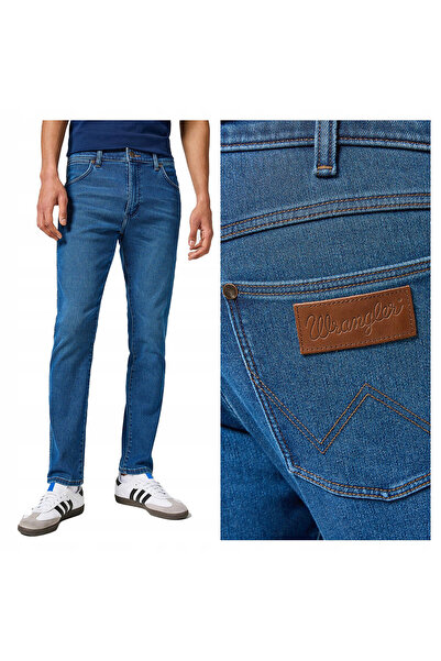 WRANGLER Blugi bărbătești, Wrangler, Larston, lungime normală, bumbac, fermoa...