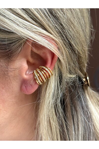 Rossetto Atelier Gold Stair Cuff ( Kıkırdak Küpe )