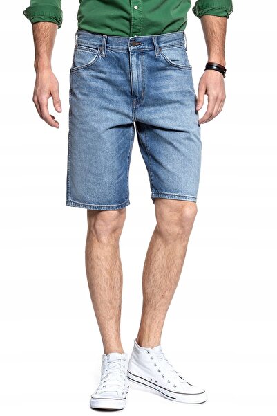 WRANGLER Blugi bărbătești, Wrangler, bumbac, pantaloni scurți, fermoar, 5 buz...