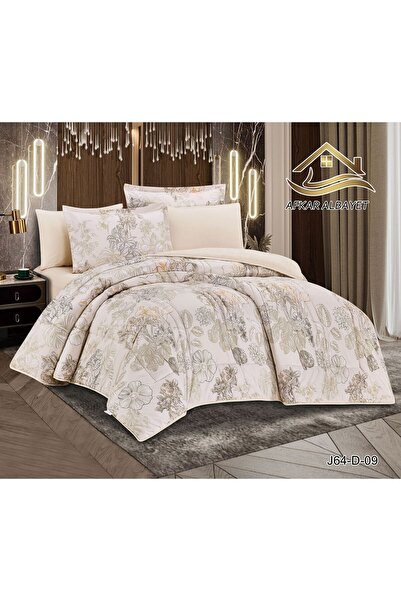 Afkar Albayet Cool Soft Summer Double Bedspread 230*250 - 6 Piece Set - Doubl...