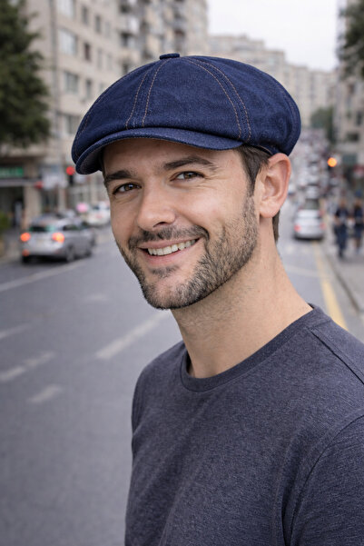 PaminBags Aksesuar Ελαστικό ύφασμα τζιν Beckham Peaky Blinders Καπέλο Kasket ...