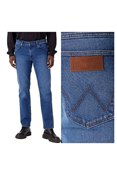 WRANGLER Blugi bărbătești, Wrangler, bumbac, lungime normală, fermoar, 5 buzu...