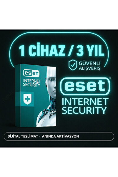 ESET İnternet Security 1 Cihaz 3 Yıl Dijital Teslimat