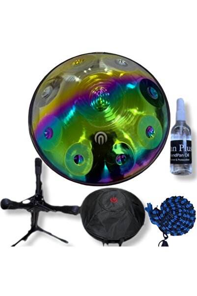 ARSHA Full Paket Titanium Handpan 9 Nota Re Minör ( Stand +Çanta+Bakım Yağı v...