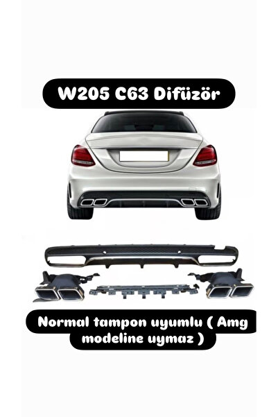 Bosch Mercedes C200 normal tampon uyumlu c63 difüzör w205