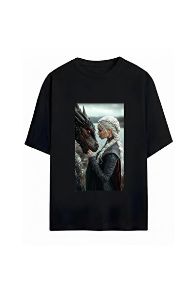 SVART WEAR Game of Thrones Printed Unisex Oversize T-Shirt